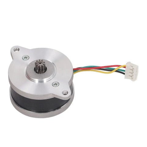36Mm Two Phase Direct Drive Stepper Motor With Ten Teeth Gear for 3D Printers and CNC Machines, view showing motor and connector