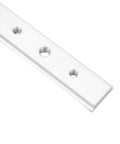 Heavy Duty Aluminum T Slot Miter Track Jig For Woodworkers, Smooth Sliding 200mm Guide System showing silver guide bar with mounting holes.