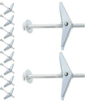 Top Shelf 30 Piece Carbon Steel Drywall Anchors M5 X 60mm Butterfly Toggles showing metal toggle anchors for drywall installations.