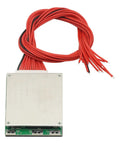 Heavy Duty 13S 35A 48V Li Ion 18650 Battery Management System with red wires, designed for custom lithium builds.