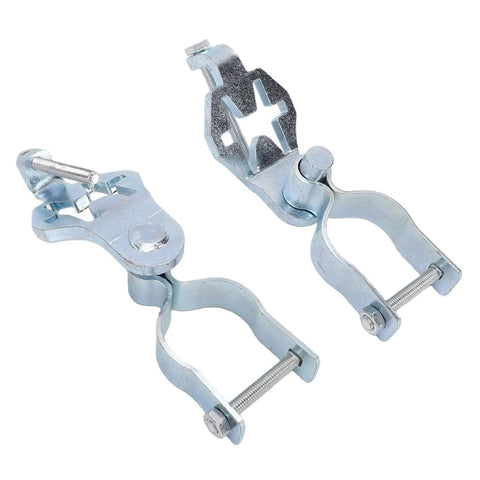 Heavy Duty Gate Hinge Kit With 47MM T Post Pins, 2 Sets For Chain Link Fence Gates, Steel Construction