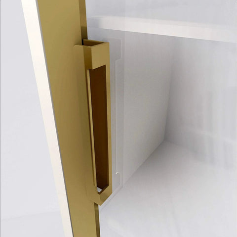 Self Adhesive Edge Fingerpull Door Handle Set 2 Pack No Screws Required Peel And Stick Installation on glass cabinet