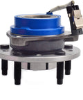 Front view of 513137 Front Wheel Hub And Bearing Assembly Direct Fit For Chevy Classic 04-05 Malibu with visible ABS sensor.