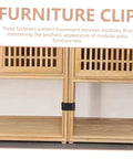 Outdoor Wicker Furniture Fasteners And Sofa Clips For Securing Rattan Chairs And Sectional Sets Weather Resistant Plastic Clamps