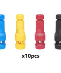 10 Pieces Low Voltage Wire Connectors With Piercing Terminals for Quick Puncture Crimp Wiring, four colors, adaptive clamp