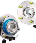 2 Front Wheel Hub & Bearing Kit with 2 Outer Tie Rods for FWD Buick LeSabre Lucerne Park Avenue Riviera Cadillac DTS DeVille