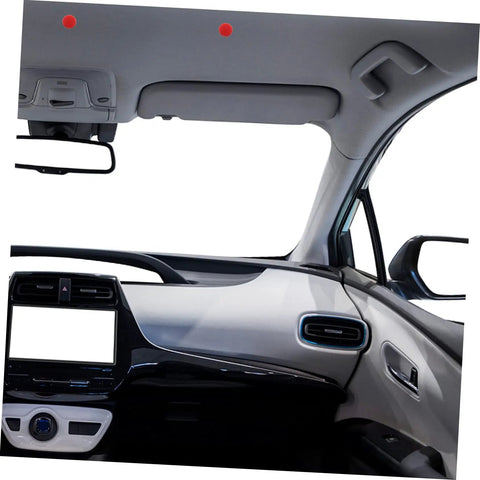 50 Piece Car Headliner Repair Kit With Fabric Covered Pins And Roof Fixing Buckles installed in car interior