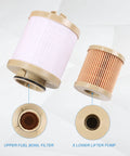 Diesel Fuel Filter Replacement For Ford 6.0L Power Stroke V8 2003 2004 2005 2006 2007 F250 F350 F450 F550 Super Duty And 2003 2005 Excursion Includes Lower Lifter Pump And Upper Fuel Bowl Filter