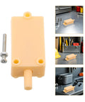 Tamper Switch For Security Cabinets With Screw Terminal Contact Sensor Plastic And Metal Enclosure Alarm For Industrial Facilities And Warehouses Alerts Unauthorized Access And Provides Easy Mounting beige plastic enclosure with screw terminal and bolt