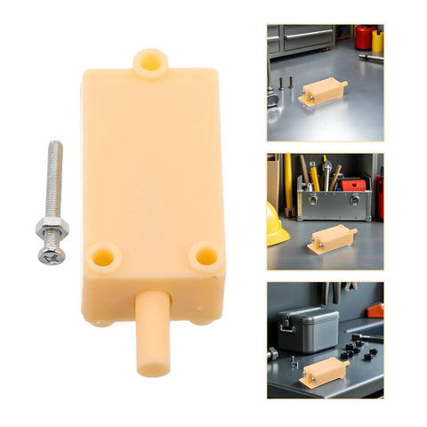 Tamper Switch For Security Cabinets With Screw Terminal Contact Sensor Plastic And Metal Enclosure Alarm For Industrial Facilities And Warehouses Alerts Unauthorized Access And Provides Easy Mounting beige plastic enclosure with screw terminal and bolt