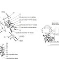 Auto Crane Kit HYD Valve Retrofit 3203 exploded diagram showing hoses, fittings, and mounting plate