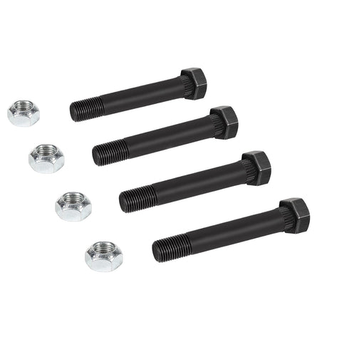 Nine Sixteenth Inch Eighteen Thread Trailer Leaf Spring Shackle Bolts With Nuts Three And One Half Inch Long Four Pack