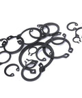 225Pcs 18 Sizes Alloy Steel Circlip Snap Ring External Retaining Clamps Ring Washer Assortment Kit 6 To 32mm Black Built Tough Rust Resistant Fastener DIY Friendly Must Have