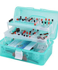 Physics Lab Kit For Electricity And Magnetism, exploring set with open turquoise case showing wires and components for experiments