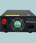 Rear view of Beefy 13.8V 30A Ham Radio Power Supply with AC to DC conversion, showing connections and cooling fan.