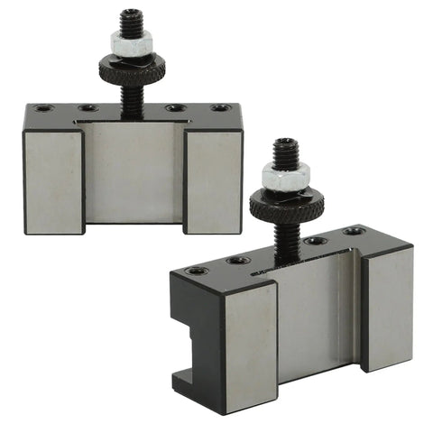 Turning Tool Holder Set Two Piece Quick Change Tool Post for Lathe Machine OXA Fit High Accuracy Hardened Steel close-up