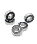 8x24x8mm 628-2RS Mini Ball Bearing With Double Cover Deep Groove Bearing for motors, drones, RC cars, shown on white surface