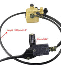 Front Disc Hydraulic Brake Master Cylinder Caliper Assembly With 190mm Rotor And Brake Pads Kit for 50cc through 125cc Chinese dirt bikes.