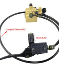 Hydraulic Front Brake Caliper Assembly For 50cc 70cc 90cc 110cc 125cc Pit Bikes Off Road Dirt Bikes With Seven Eighths Inch Handlebars