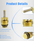 Close-up of a built-in spring-loaded short-stem included in 17 Piece AC Valve Core Kit Universal R12 To R134a Conversion