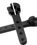 2 Pack 25T Servo Horns, 56mm Metal Extension Arm With 25 Teeth For RC Planes, Helis, And Cars, Black CNC Machined Aluminum