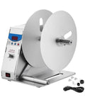 Heavy Duty Automatic Label Rewinder Machine Electric Speed Adjustable 0 To 50 Rpm Digital Tag Counter with wide roll handling.