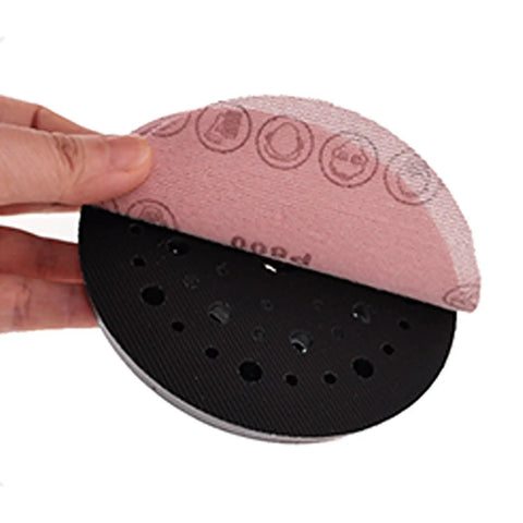5 Inch Sanding Disc with Aluminum Oxide Mesh Hook and Loop design, ideal for wood, drywall, and metal projects.