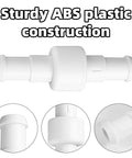 3 Pack Pool Cleaner Hose Ball Bearing Swivel Replacement Compatible With D20 180 280 380 480 Pro 3900 Sport Hose Connectors Parts, Premium ABS, Durable, Easy Install, No Fuss Fit, Keeps Suction Smooth. white ABS pool hose swivel connector, 9.1 cm