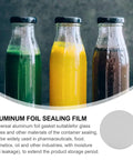 Premium Aluminum Foil Seal Gaskets For Plastic Bottles And Glass Containers on colorful beverage bottles.