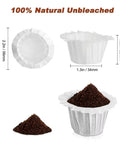 Eco Friendly Disposable Paper Coffee Filters For Single Brewer Reusable K Cups And K Cup Pods, Unbleached And Tear Resistant