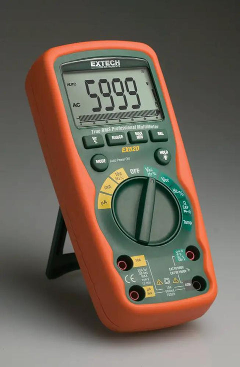 True RMS Heavy Duty Industrial Multimeter With IP67 Waterproof And 6 Foot Drop Protection CAT IV 1000V UL Listed