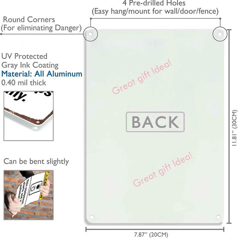 Back of Heads Up Caution Sign For Equipment That Starts And Stops Automatically Aluminum 8x12 Inch Industrial Safety Reminder