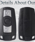 BMW Key Fob Replacement CAS3 For 2004 To 2014 3 Series And 5 Series front and back view