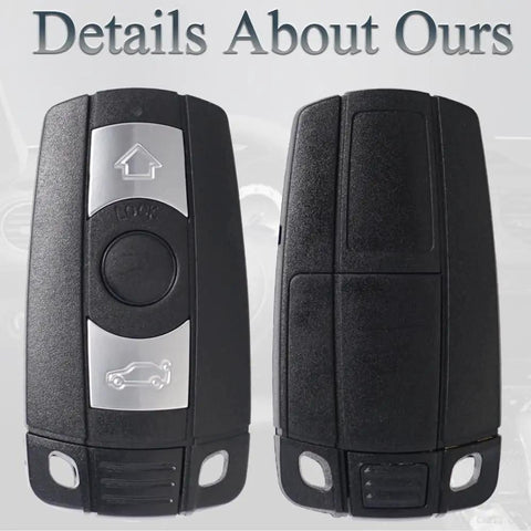 BMW Key Fob Replacement CAS3 For 2004 To 2014 3 Series And 5 Series front and back view