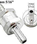 8mm fuel check valve aluminum alloy design for gasoline diesel fuel lines, preventing backflow with high-temperature performance.