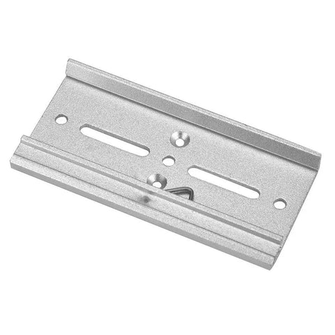 Heavy Duty 35mm Aluminum DIN Rail Fixed Clamp Mounting Clip for Relay Panels, 100mm Frosted Design, Sturdy Fastening