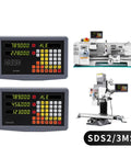 Three Axis Digital Readout DRO Kit With 0.005mm Resolution for milling machine, lathe, and CNC setup with display units
