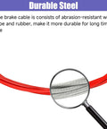 Close-up of durable steel wire inside brake cable for Mini Bike Brake Lever Kit With Caliper Replacement And 61 Inch Cable