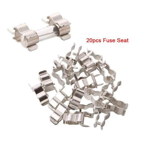 Pro Grade Car Glass Tube Fuse Kit With 150 Quick Blow Fuses 5X20mm Plus 20 Seat Fuses And 5 Inline Screw Holders