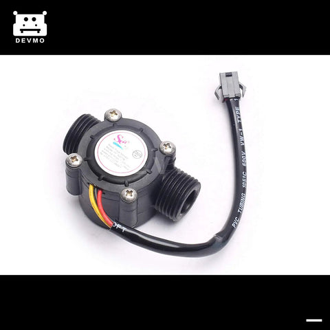 Half Inch Water Flow Hall Sensor Switch And Flow Meter For Arduino Compatible 1 To 30 Liters Per Minute Plug And Play Device