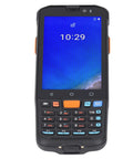 Front view of Rugged Handheld Barcode Scanner With 4.0 Inch Screen 1D 2D Scan 5000mAh Battery, keypad visible