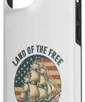 Patriotic Sailboat IPhone 15 Case For Fourth Of July With Red White Blue Fireworks Vibe And American Pride Design Slim Protective Shield Grippy Back Perfect For Independence Day And Everyday USA Spirit
