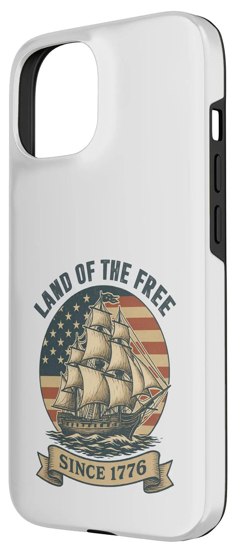Patriotic Sailboat IPhone 15 Case For Fourth Of July With Red White Blue Fireworks Vibe And American Pride Design Slim Protective Shield Grippy Back Perfect For Independence Day And Everyday USA Spirit
