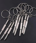 12 Pack Eyeglass Screwdriver Keychain Set Mini 3 In 1 Flat Phillips Hex Drivers Pocket Size for accessories and repairs