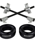 2.5 Inch Front Leveling Kit For 1999-2007 Chevrolet Silverado 1500 And GMC Sierra 1500 2WD With T6 Billet Aluminum Coil Spring Lift Spacers And Included Spring Compressor Tool For Easy Install