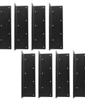 Heavy Duty Steel Corner Brackets For Raised Garden Beds With All Included Screws built like a tank set of 8 black metal braces.