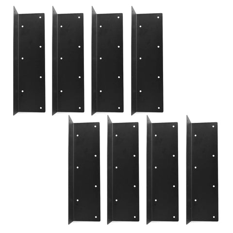 Heavy Duty Steel Corner Brackets For Raised Garden Beds With All Included Screws built like a tank set of 8 black metal braces.