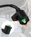 Race Ready Ignition Coil With Two Spark Plug Wires Replacement Kit for 50cc-150cc engines close-up view