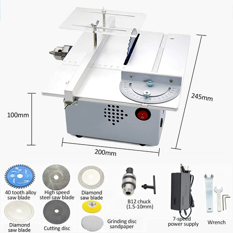 Heavy Duty Mini Sliding Table Saw Engineered For Rugged DIY Builds And Serious Woodworking features a compact design with precision T slot rails.