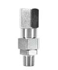 Killer Deal 10 Pack Hydraulic Hose Fittings Quarter Inch NPTF Male Crimp Connectors For Quarter Inch ID Hose Lines Leak Proof Seal Works Flawless On Truck Car Equipment High Quality Steel Easy Install Fix Any Job, 1/4 NPTF steel hydraulic hose fitting